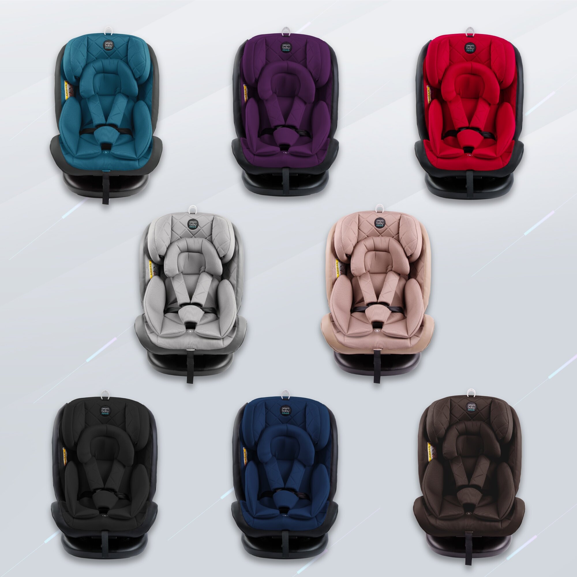 Автокресло детское AMAROBABY Brilliant ISOFIX класс D группа 0+/1/2/3