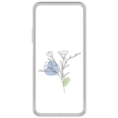 Чехол-накладка Krutoff Clear Case Эустома для Realme Narzo 50i Prime