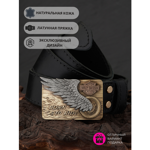 Ремень Apanasov.ru, размер 120, черный металлическая наклейка в стиле харлей дэвидсон harley davidson 130х74мм 1шт 4шт