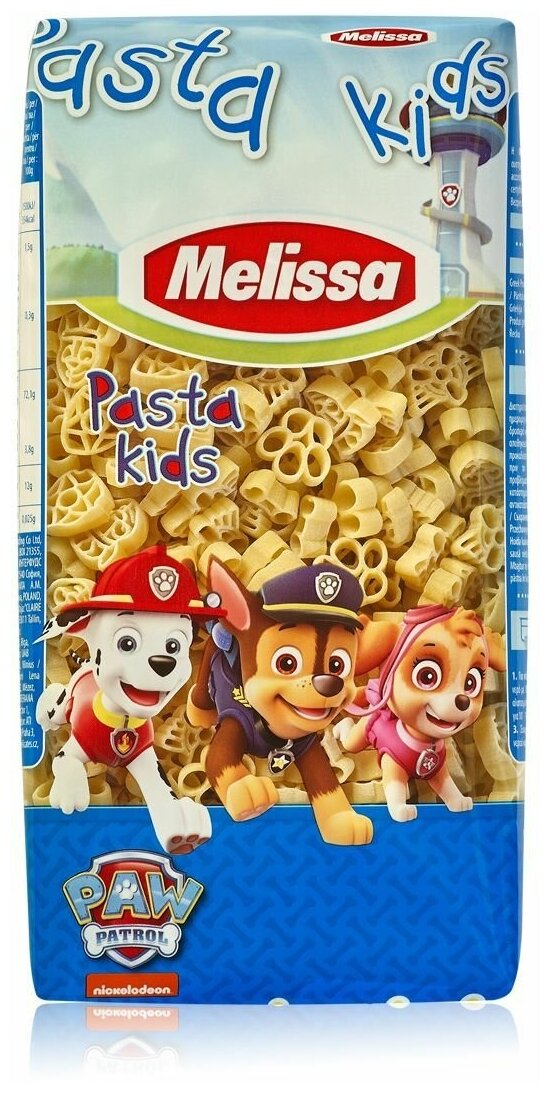 Макароны Pasta kids "Щенячий патруль" Melissa, 500 г - фотография № 1