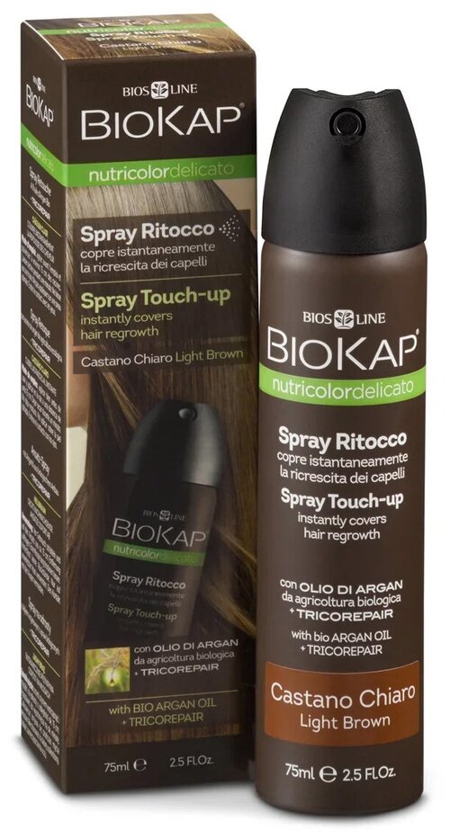 BioKap Краситель прямого действия Nutricolor Spray Touch Up, light brown, 75 мл, 90 г