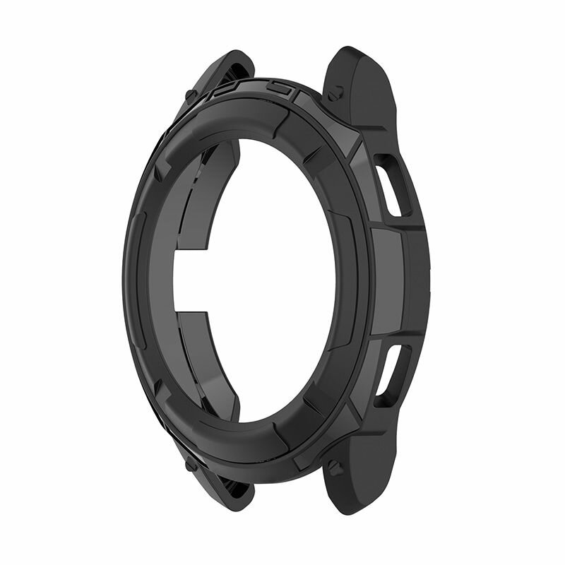 фото Защитный чехол с поворотным кольцом Безеля для Samsung Galaxy Watch4 Classic 46мм - черный