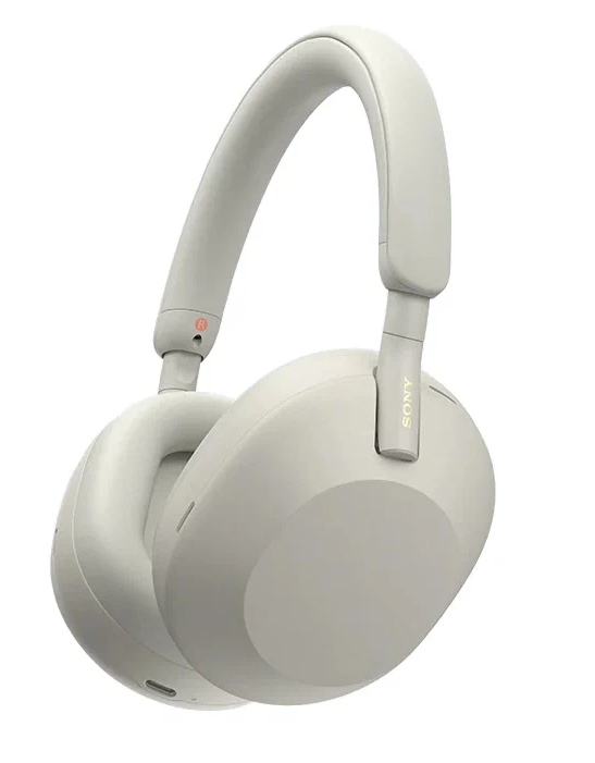 Беспроводные наушники Sony WH-1000XM5, mini jack 3.5 mm, серебристый