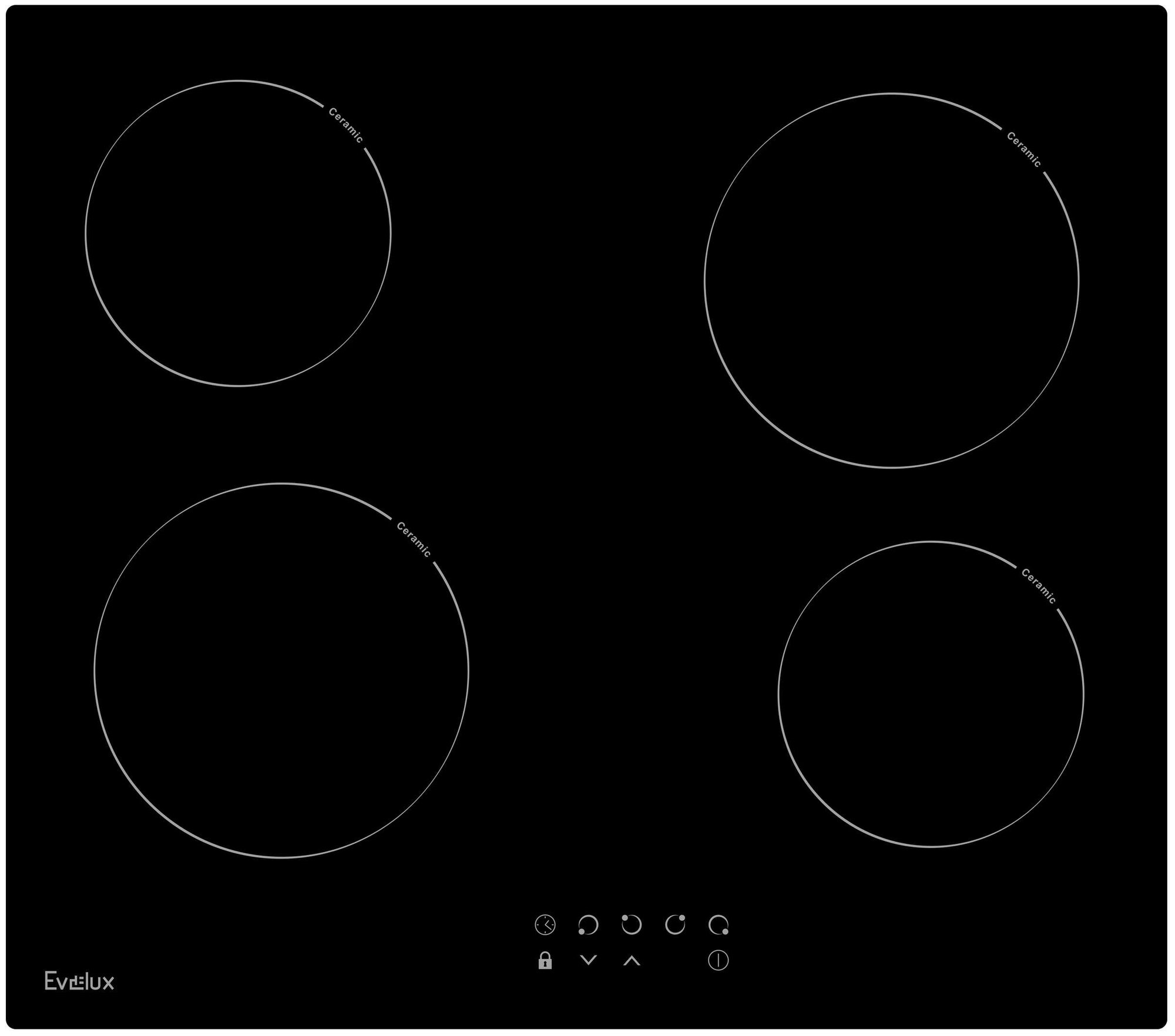 Электрическая варочная панель Evelux HEV 640 B
