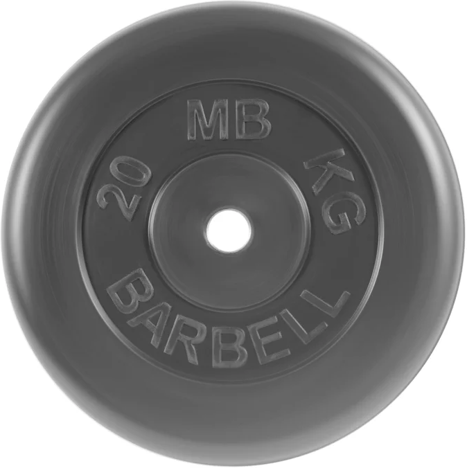 Диск MB Barbell Стандарт MB-PltB26 20 кг 20 кг 1 шт. черный