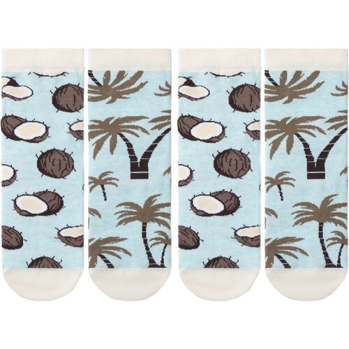 фото Носки conte, 2 пары, размер 23-25, бирюзовый