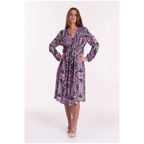 фото Платье mia-mia удлиненное, размер l, фиолетовый