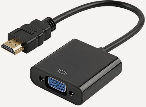 Изображение товара Адаптер PALMEXX ADP001 HDMI(m)-VGA(f), 1080p@60Hz, 0.15м, чёрный