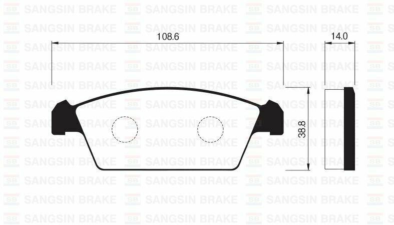 Колодки тормозные дисковые передние SUBARU SUZUKI HONDA Alto Swift Civic / Субару Сузуки Хонда Альто Свифт Цивик