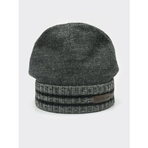 фото Шапка бини artel, размер 52, серый