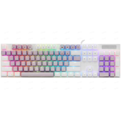 Клавиатура для компьютера, клавиатура игровая, клавиатура с подсветкой, DEXP Widow, фиолетовая