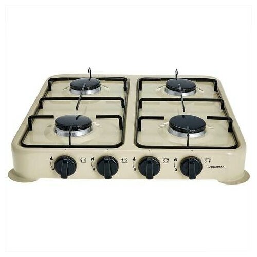 Газ плита аксинья КС-108 четырехконфорочная бежевый 460900₽