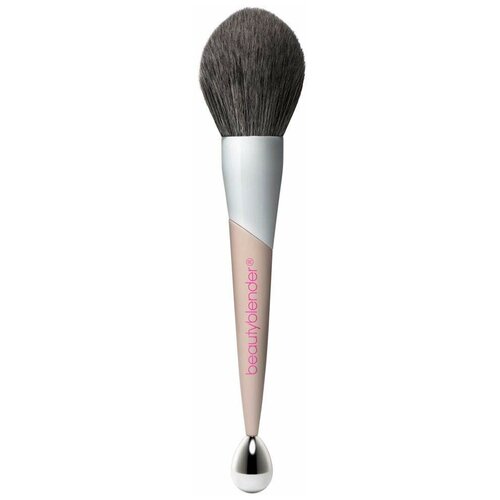 Beautyblender Кисть Big Boss Powder Brush & Cooling Roller серебристый/бежевый/коричневый