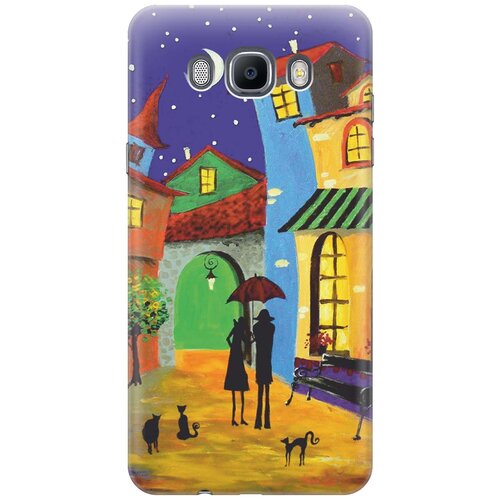 фото Cиликоновый чехол разноцветный город на samsung galaxy j7 (2016) / самсунг джей 7 2016 re:pa