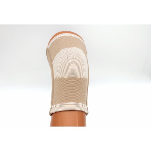Наколенник трикотажный хлопок с ребрами жесткости коленный сустав S-HT02КТ (M)