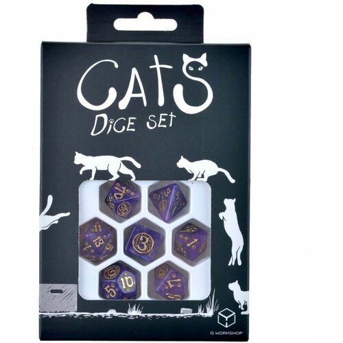 Набор кубиков для настольных ролевых игр Q-Workshop CATS Dice Set: Purrito