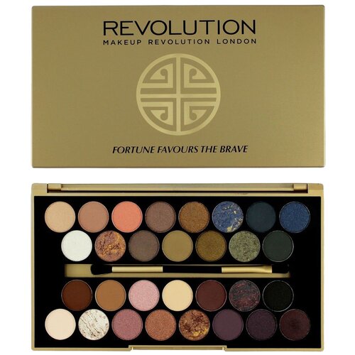 REVOLUTION Палетка теней 30 Eyeshadow Palette, 15 г тени для век makeup revolution 30 eyeshadow palette fortune favours the brave оттенок 01