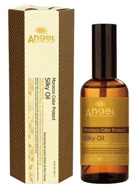 ANGEL PROFESSIONAL Масло сафьяновое для волос защита цвета, апельсин / Angel Provence 100 мл - фото №2