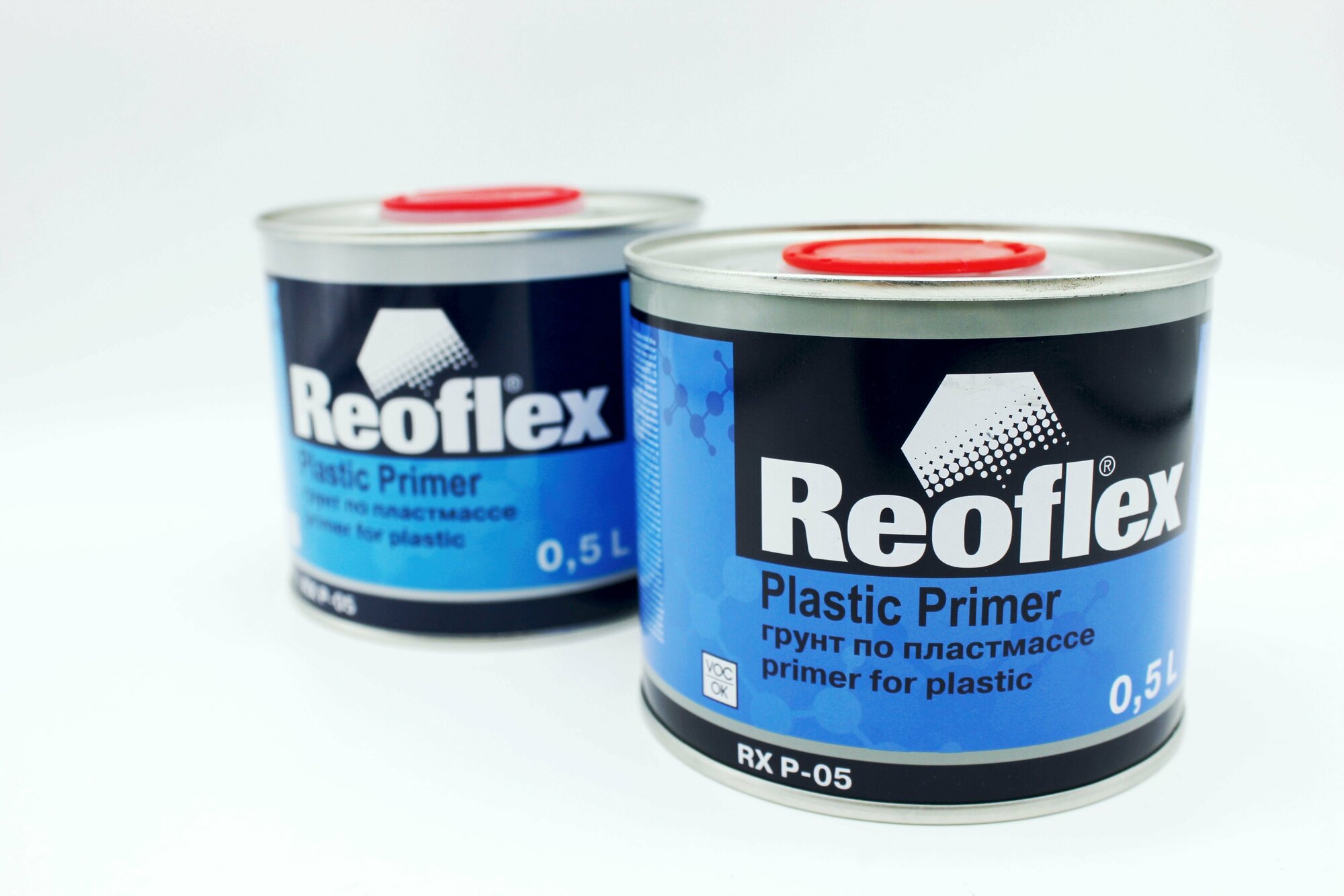 Reoflex 1K Грунт по пластмассе RX P-05 прозрачный 0,5л. Plastic Primer автомобильная грунтовка.