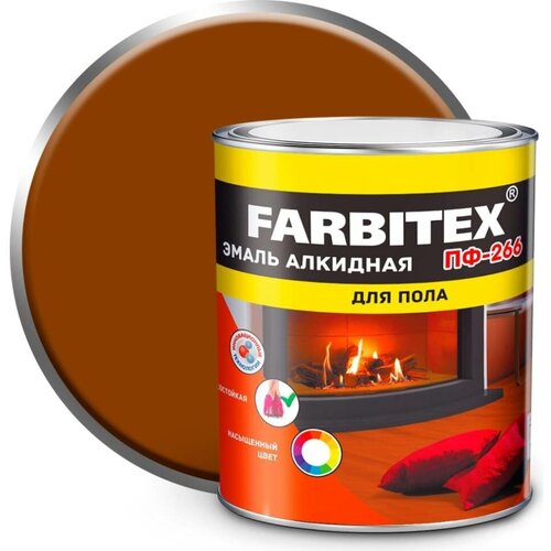 Алкидная эмаль FARBITEX ПФ-266 (золотистый; 2.7 кг) 4300001621