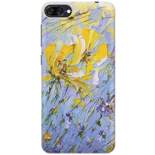 фото Cиликоновый чехол желтое на синем на asus zenfone 4 max (zc520kl) / асус зенфон 4 макс (зц520кл) re:pa