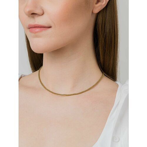 Чокер Natasha Rostova, гематит, длина 35 см, бежевый