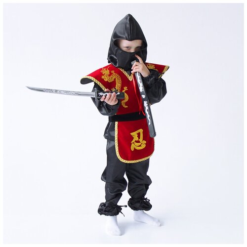Карнавальный костюм Ниндзя красный карнавальный меч пират48 см пиратская вечеринка меч карнавальный аксессуар