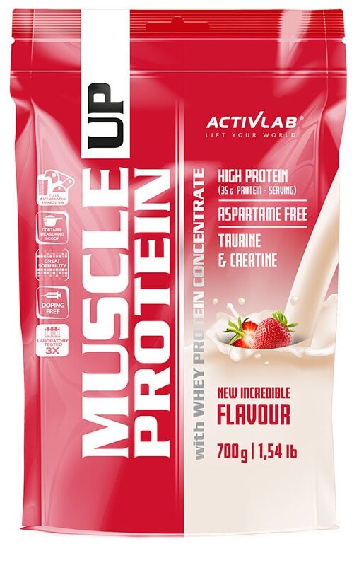 Протеин Activlab Muscle Up Protein, 700 гр, клубника