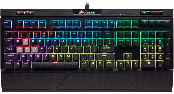 Клавиатура игровая Corsair Strafe RGB MK.II (свитчи Cherry MX Red, Английская раскладка)