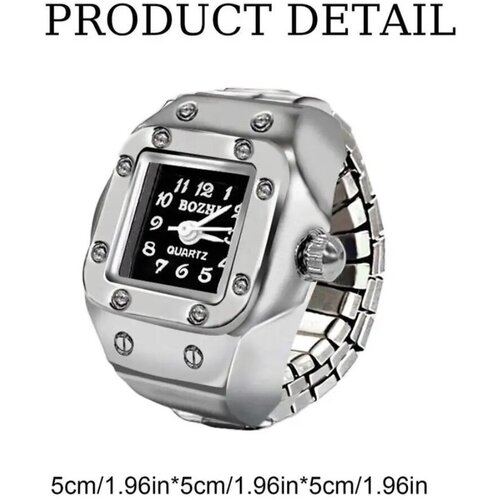 фото Часы-кольцо с эластичным ремешком bozhi