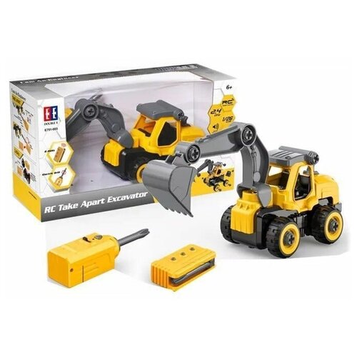 Радиоуправляемый экскаватор Double Eagle, разборный с отверткой 1/26 2.4G RTR