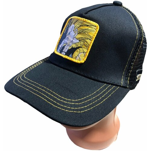 фото Бейсболка , размер 60, желтый, черный нет бренда