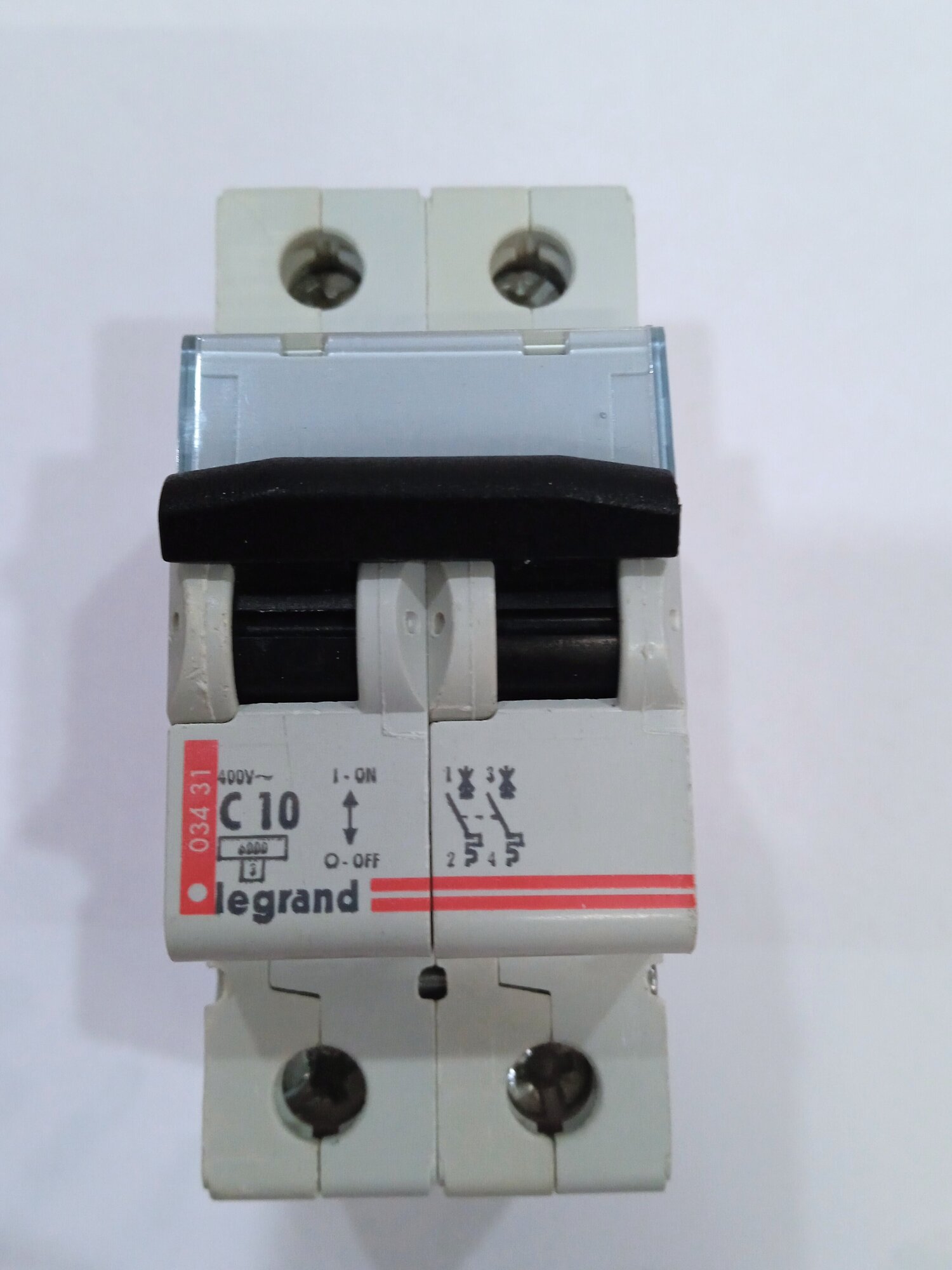 DX3-E 003431 Автоматический выключатель двухполюсный 10А (6 кА, C) Упаковка (5 шт.) Legrand - фото №2