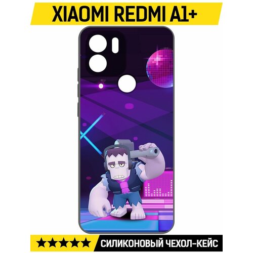 Чехол-накладка Krutoff Soft Case Brawl Stars - Фрэнк для Xiaomi Redmi A1+ черный чехол накладка krutoff soft case brawl stars фрэнк для xiaomi poco c40 черный