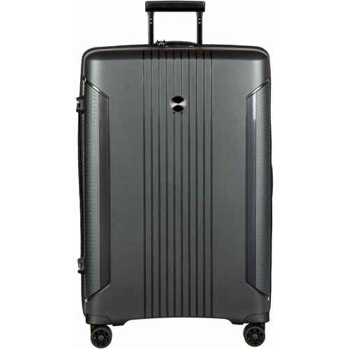 фото Чемодан-самокат verage, полипропилен, увеличение объема, черный