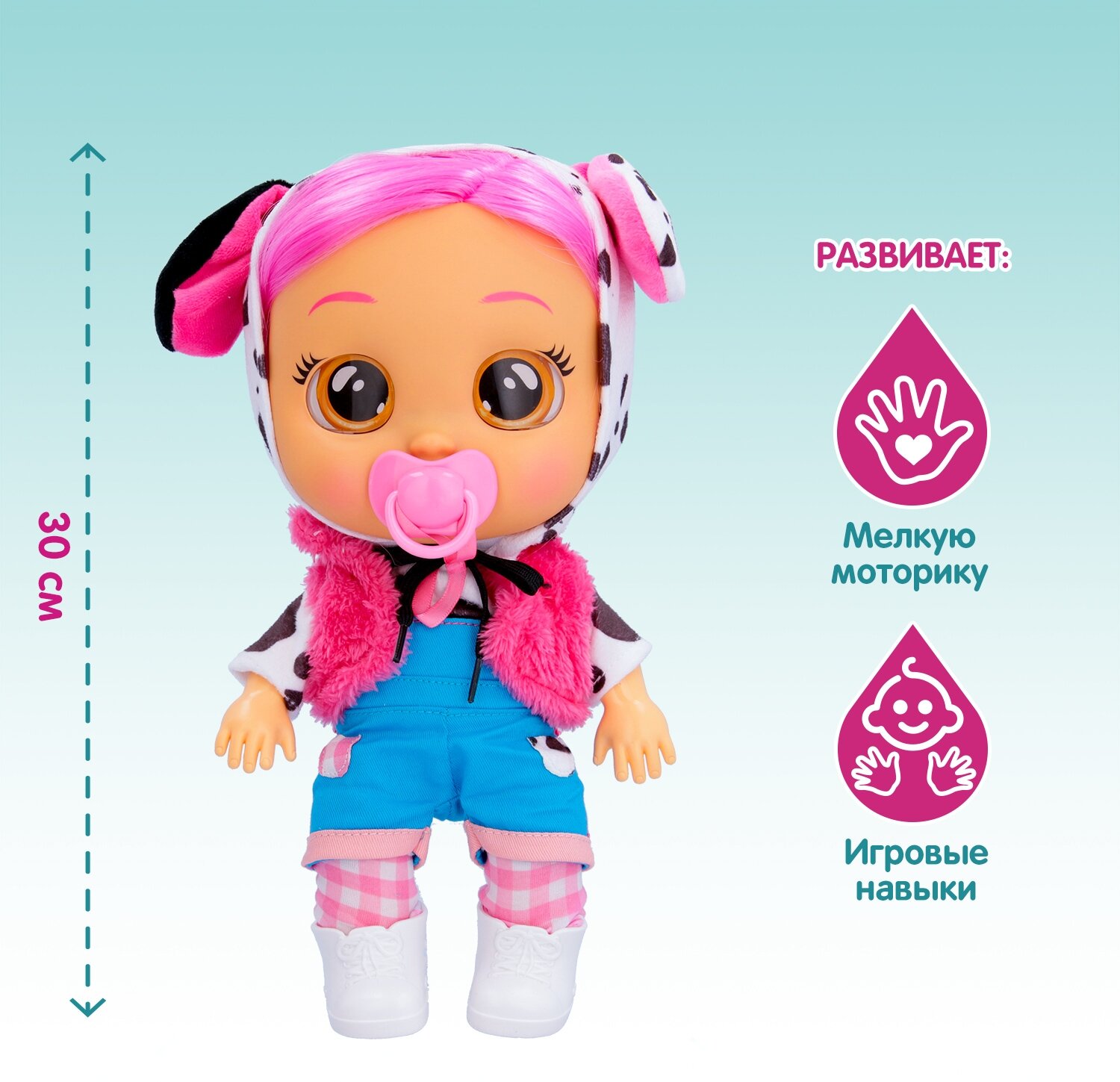 Кукла интерактивная Cry Babies Dressy Дотти Край Бебис - фото №2