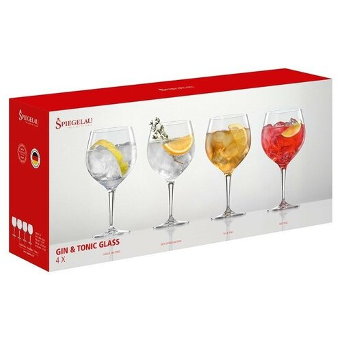 фото Набор бокалов для коктейлей spiegelau gin and tonic gift set , 4 шт.