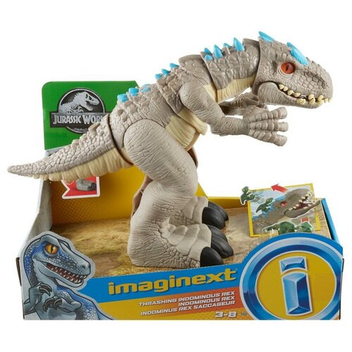 Купить Фигурка Mattel Jurassic World Imaginext, динозавр Индоминус Рекс (GMR16), серый, пластик