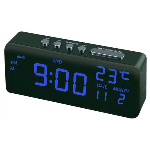 VST VST762Wсиний Говорящие электронные часы с будильником настольные 130500₽