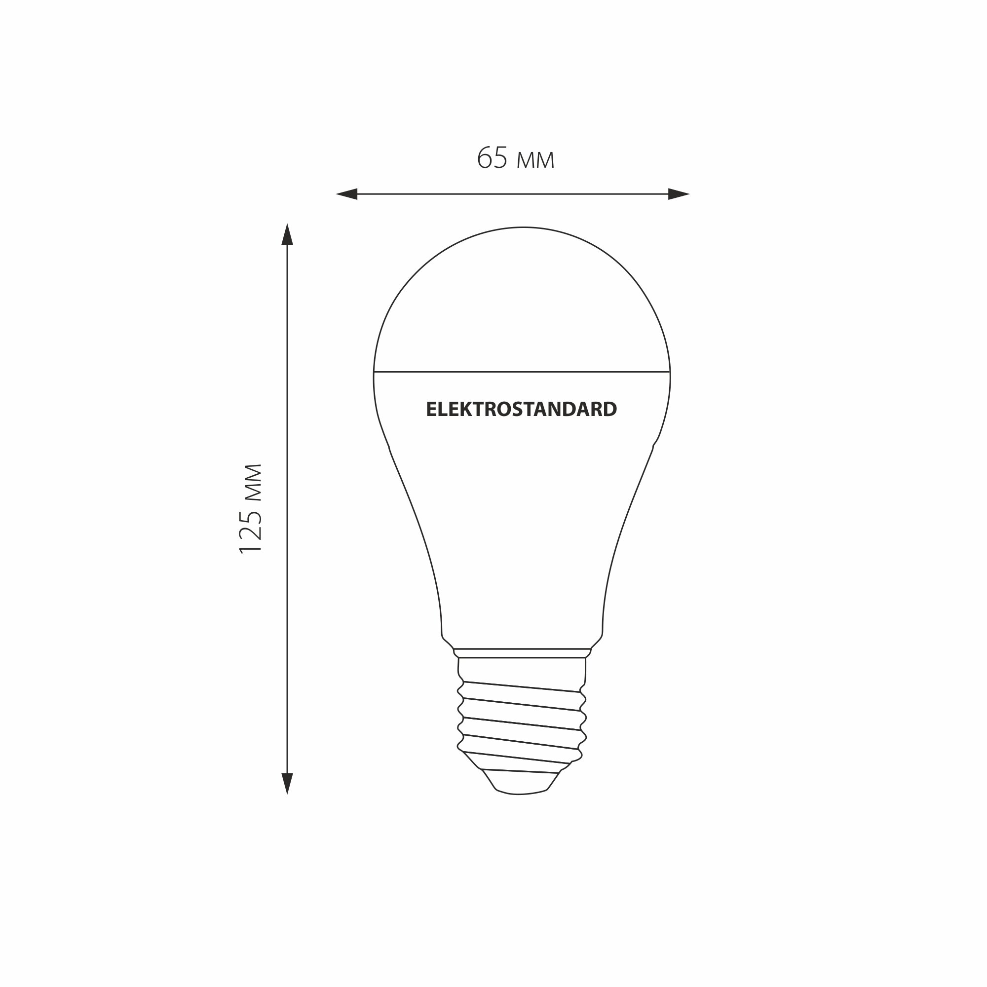 Светодиодная лампа Classic LED D 20W 6500K E27 А65 Elektrostandard Classic LED D 20W 6500K E27 А65 (BLE2744) - фотография № 8