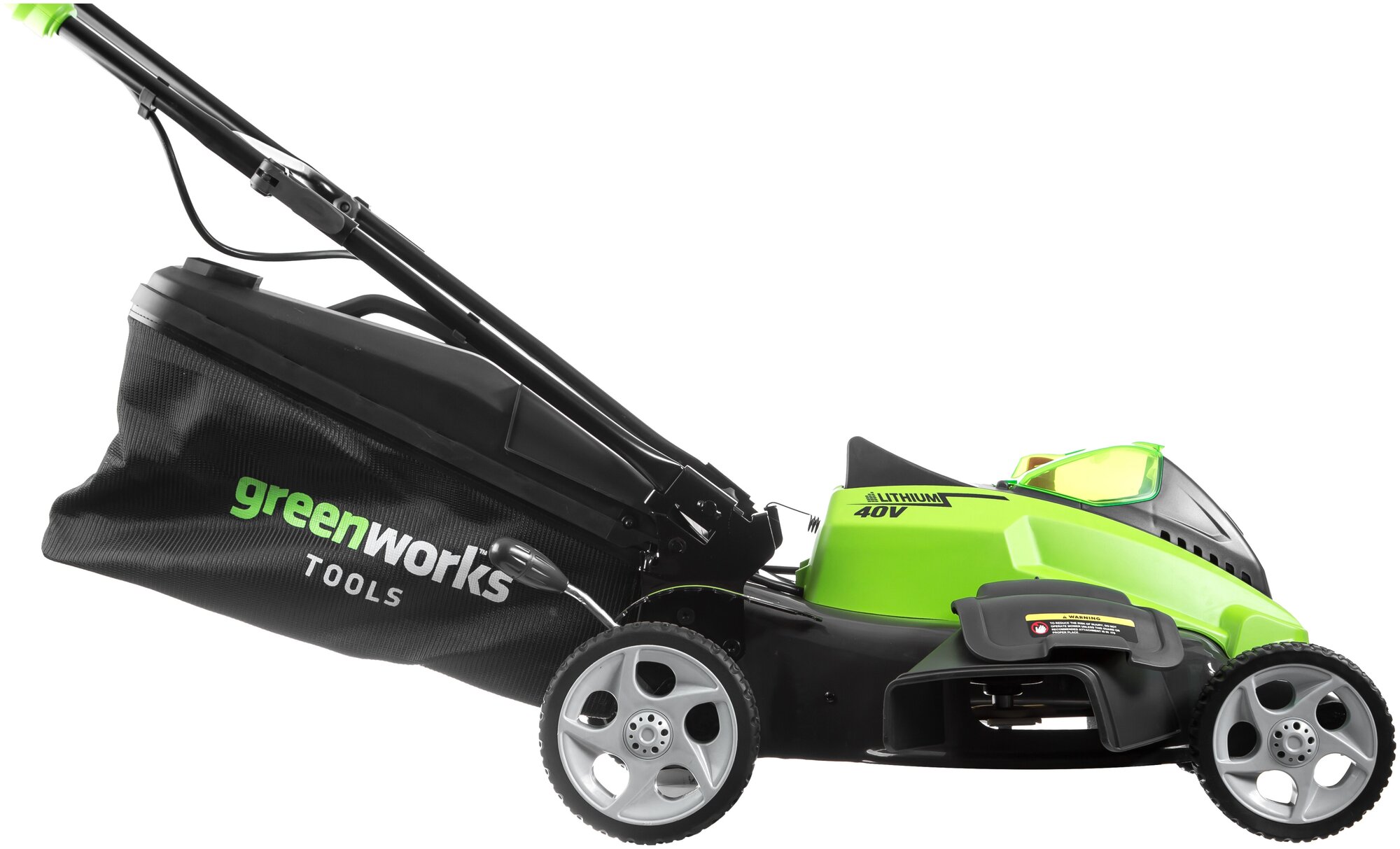 Электрическая газонокосилка greenworks G40LM45 G-MAX 40V 45 cm 4-in-1 ...