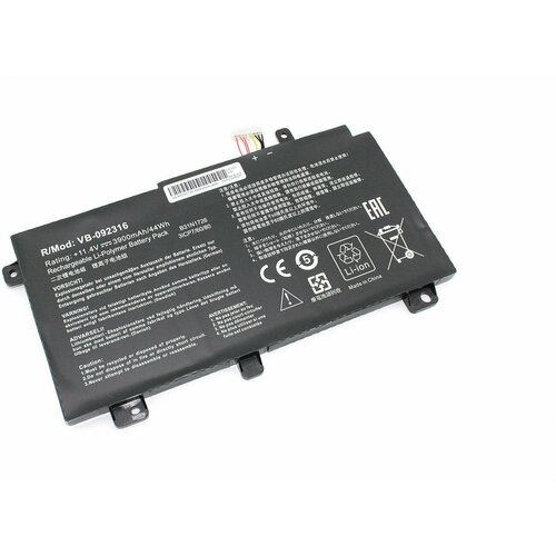 Аккумуляторная батарея для ноутбукa Asus FX504 (B31N1726) 11.4V 3900mAh OEM аккумулятор oem совместимый с b31n1726 для ноутбука asus fx504 11 4v 3900mah