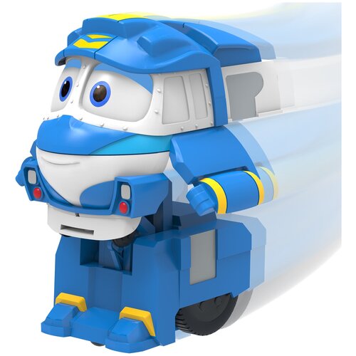 robot trains robot trains паровозик утенок в блистере Silverlit Robot Trains Кей 80178, белый/голубой