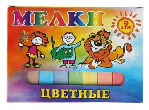 Пегас Мел цветной 9 шт