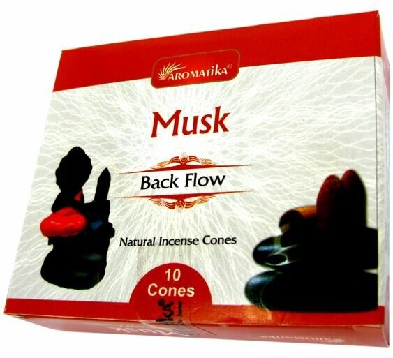 MUSK Back Flow, Aromatika (муск стелющийся дым, Ароматика), 10 конусов.