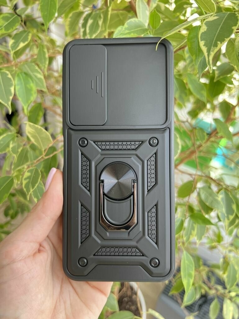 Чехол противоударный для Tecno Pova Neo 2 / Техно Пова Нео 2 с защитой камеры armors (Черный) — фото 1