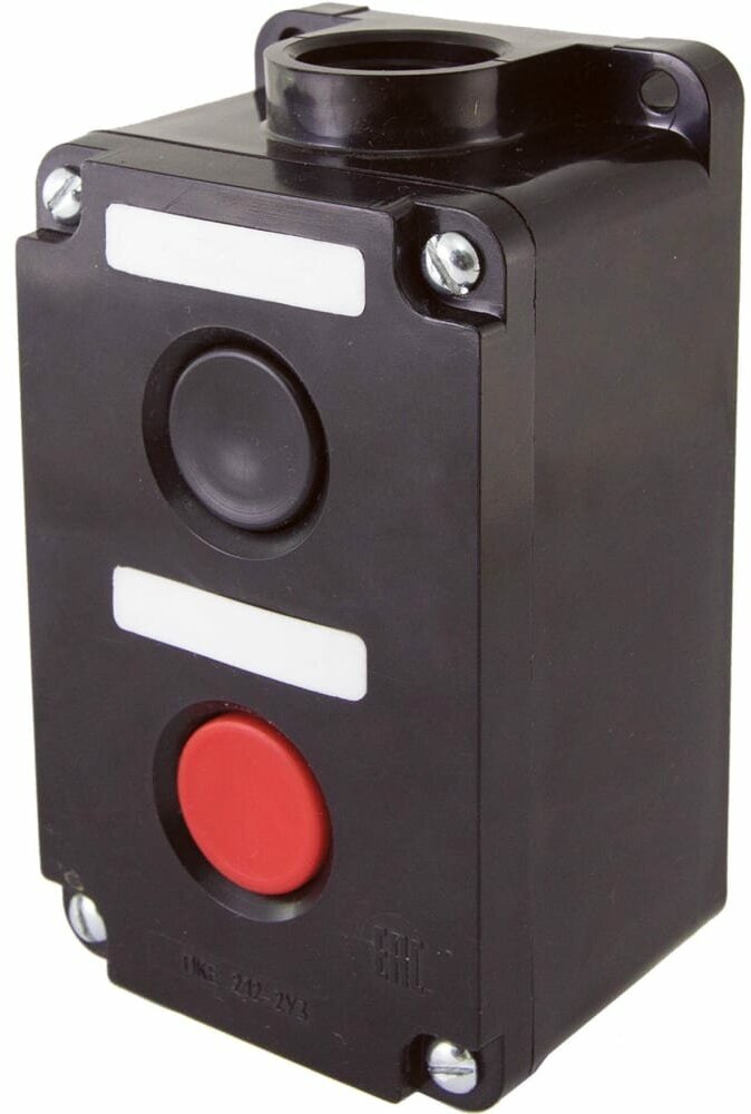 TDM ПКЕ 212-2 У3, красная и черная кнопки, IP40 SQ0742-0003