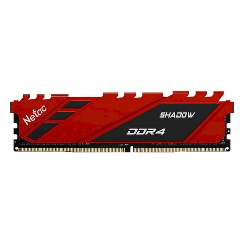 Оперативная память NETAC Shadow NTSDD4P36SP-08R DDR4 - 1x 8ГБ 3600МГц, DIMM, Red, Ret