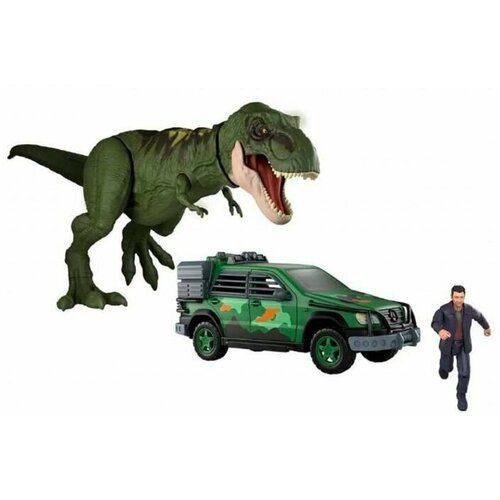 Интерактивная игрушка Jurassic World диранозавр Тиранозавр Рекс и внедорожник Mercedes-Benz ML320