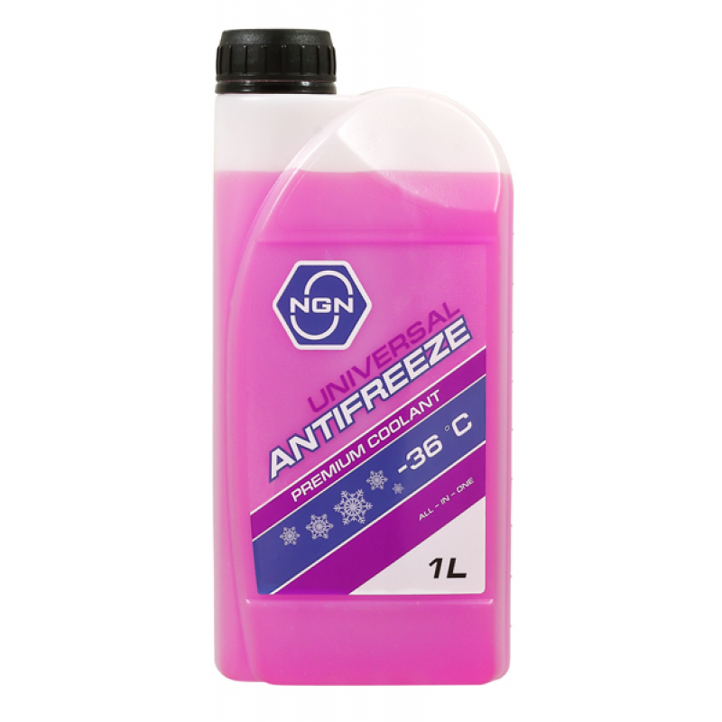 Антифриз, Готовый Раствор Universal Antifreeze G12++ -36 Фиолетовый 1Л NGN арт. V172485631